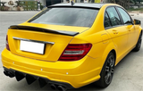 For 2008-2014 Mercedes C Class W204 Sedan Glossy Black Rear R Style Spoiler Wing