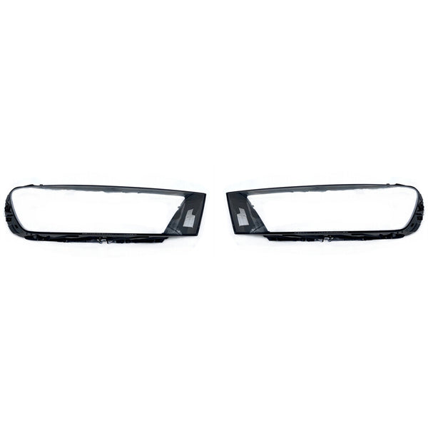 Fits Audi Q7 2016-2019 2Pcs Headlight Headlamp Clear Lens Left Right Cover