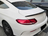 For 2015-2021 Mercedes-Benz C-Class W205 Coupe 2DR ABS Rear Spoiler Wing Black