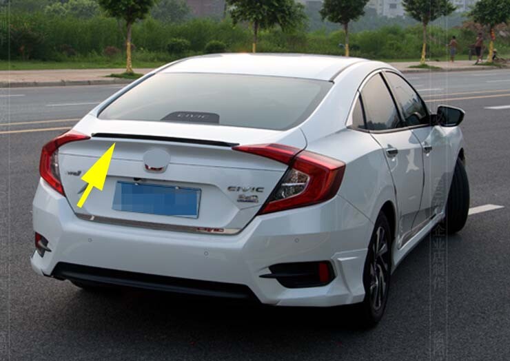 for 2016-2021 Honda Civic 4dr Sedan Wing Spoiler Factory Style Small Unpainted