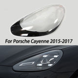 Headlight Lens Lamp Cover Clear Lampshade Left For Porsche Cayenne 2015-2017