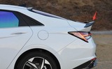 For 2021-2024 Hyundai Elantra Sedan Rear Spoiler Wing Tail Trunk Unpainted ABS