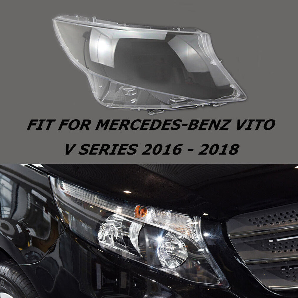 Fits Mercedes-Benz Vito V Series 2016-18 Headlight Lens Headlamp Cover Right