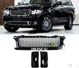 Front Grille Bumper Mesh Grill W/Side Vent Trim For Range Rover L322 2010-2012