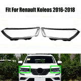 Headlight Headlamp Clear Lens Cover Pair for Renault Koleos 2016-2018