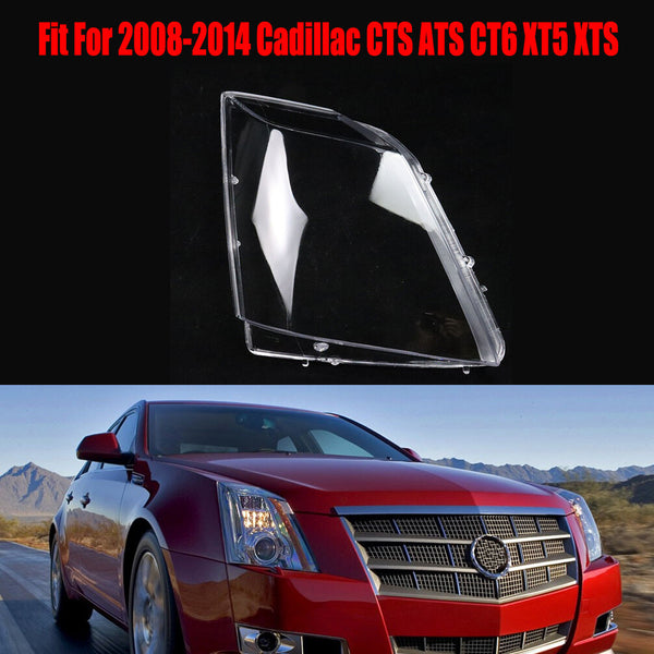 For 08-14 Cadillac CTS ATS CT6 XT5 XTS Headlight Headlamp Clear Lens Right Cover