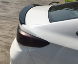 Glossy Black For 2015-2017 Hyundai Sonata Rear Trunk Spoiler B Wing Cover Trim