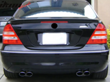 For 2001-2007 Mercedes-Benz C-Class W203 Sedan ABS Black Rear Trunk Spoiler Wing