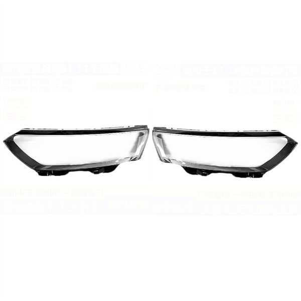 Headlight Headlamp Clear Lens Cover Pair for Renault Koleos 2016-2018