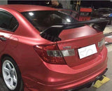 for 2012-2015 Honda Civic 4DR Sedan Plastic 3pcs Sport Style Spoiler Wing