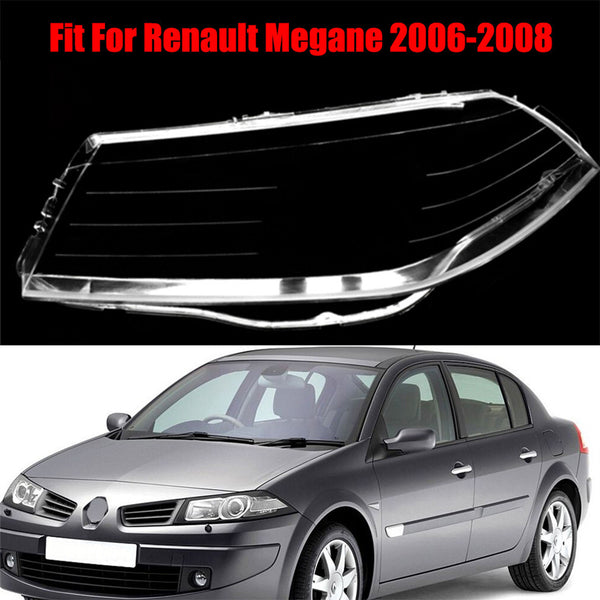 for Renault Megane 2006-2008 Left Side Headlight Headlamp Clear Lens Cover