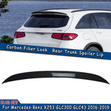 Carbon Fiber Style Rear Trunk Wing Spoiler for Benz X253 GLC300 GLC43 2016-2022