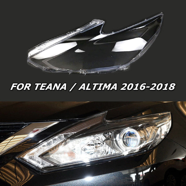 Left Headlight Cover Transparent Auto Shell HeadLamp Lens for Teana 2016-2018