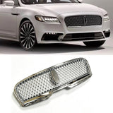 Front Mesh Grill Bumper Vent Grille Silver For Lincoln Continental 2017-2020