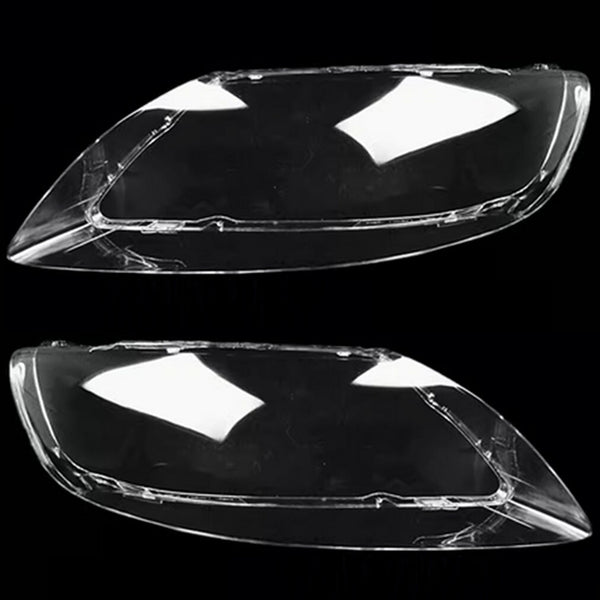 For Audi Q7 2006-2015 Left+Right Headlight Lens Transparent Headlamp Shell Cover