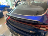 For 2021-2024 KIA K5 Optima Piano ABS Rear Trunk Spoiler Wing Lip Trim Black