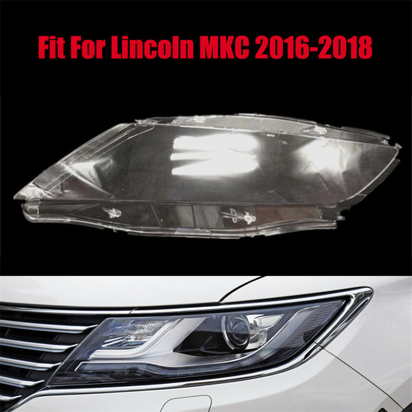 Headlight Headlamp Clear Lens Left Cover for Lincoln MKC 2016-2018