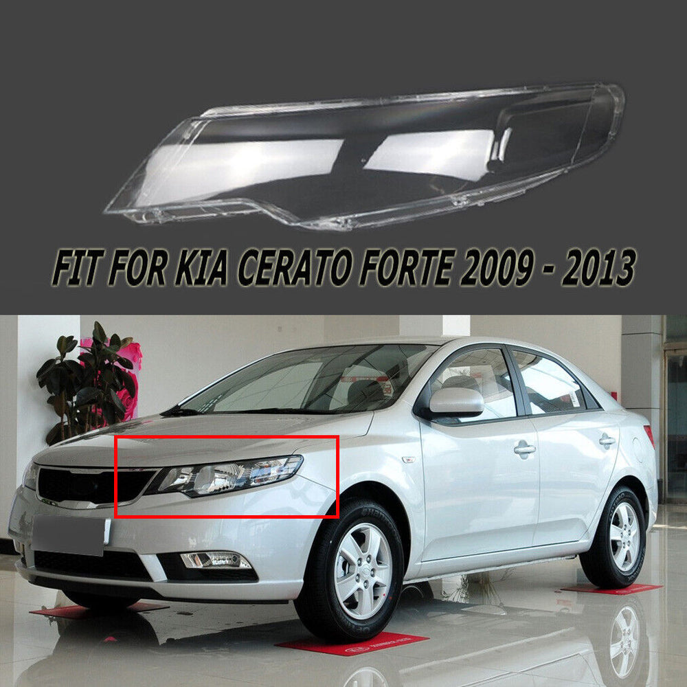 For Kia Cerato Forte 09-13 12 11 1X Left Headlamp Lampshade Headlight Lens Shell