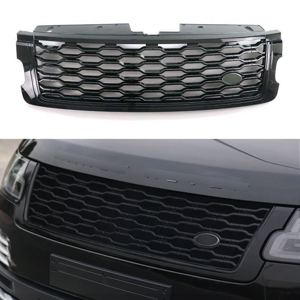 Front Grille Bumper Mesh Grill For LR Range Rover Vogue L405 2018-2022 Black